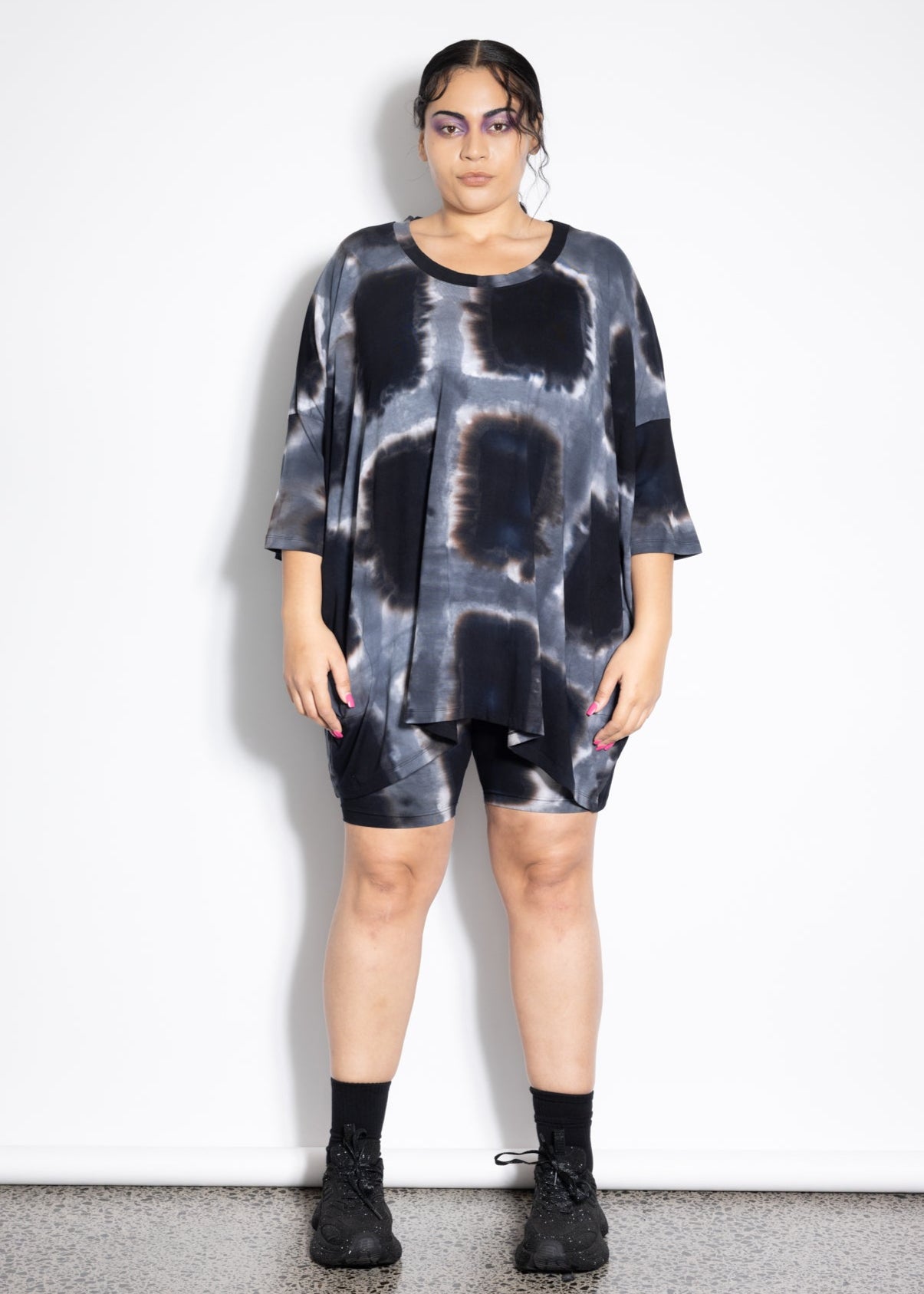 Milo Top - Grey Squares