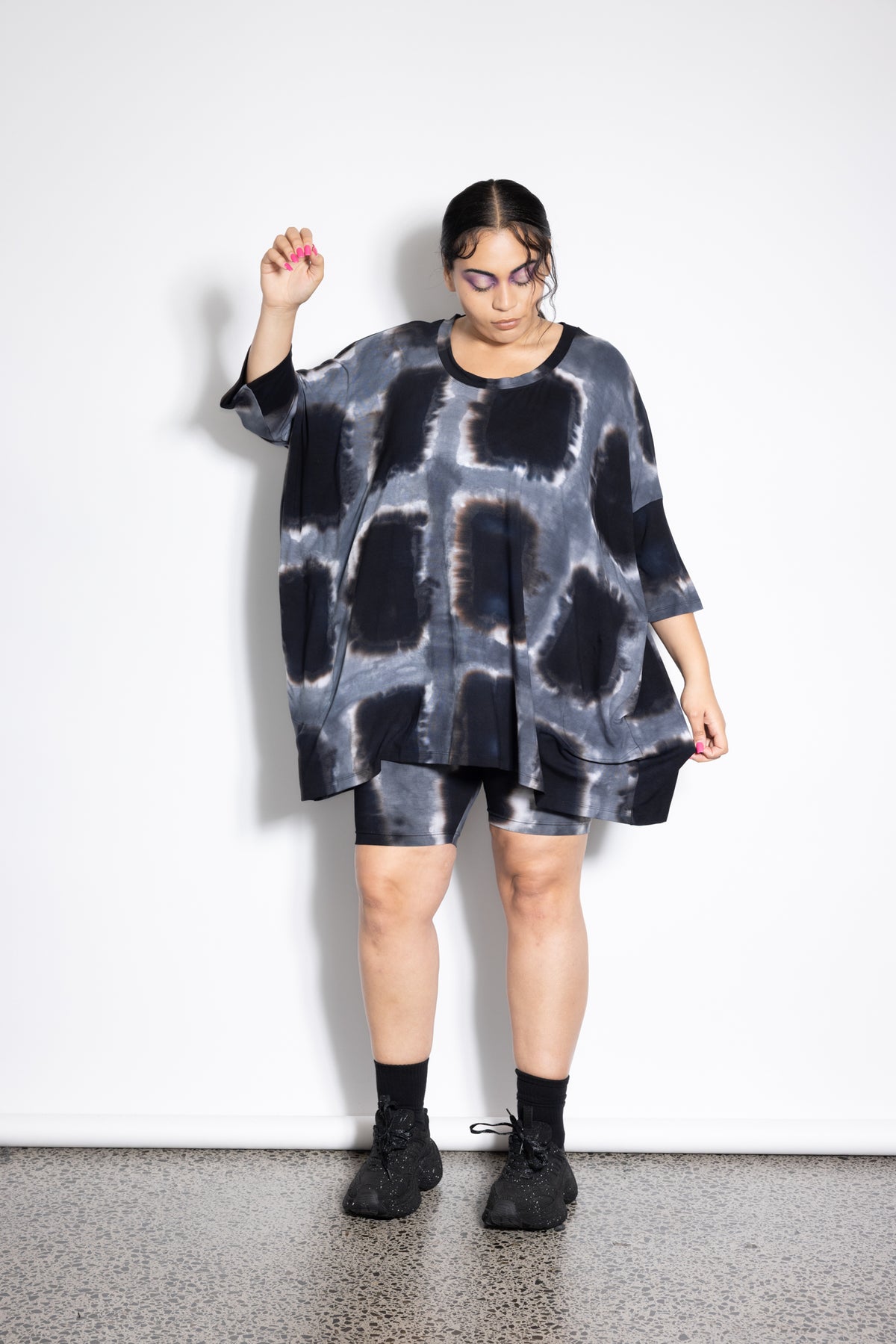 Milo Top - Grey Squares