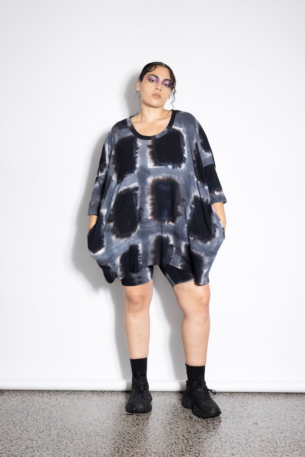 Milo Top - Grey Squares