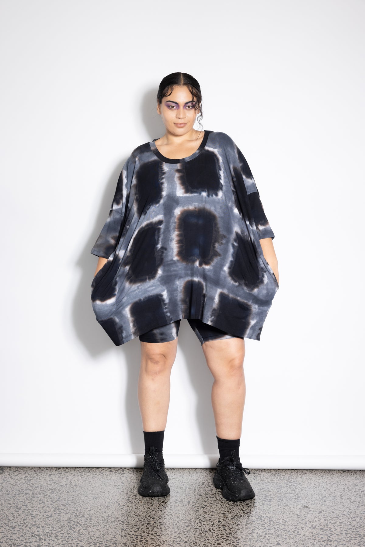 Milo Top - Grey Squares