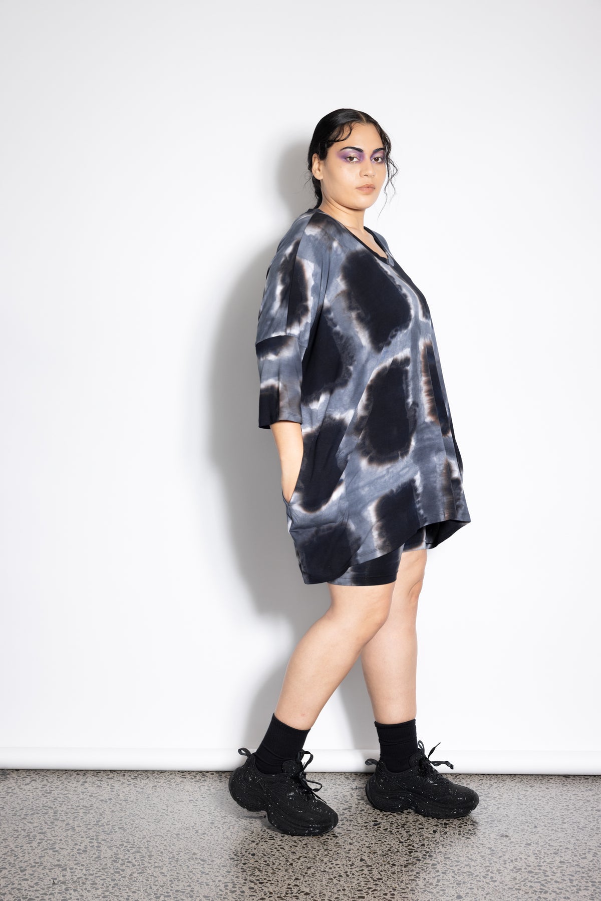 Milo Top - Grey Squares