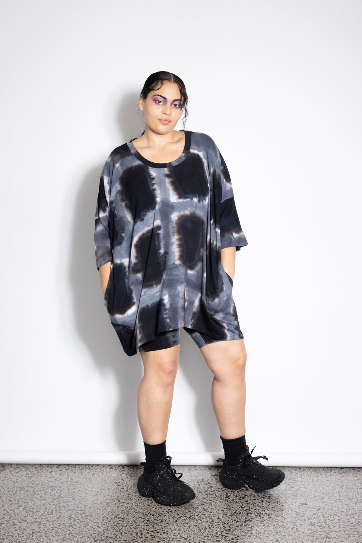 Milo Top - Grey Squares