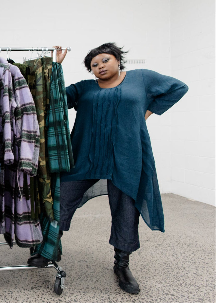 Tansy Top - Moody Blue