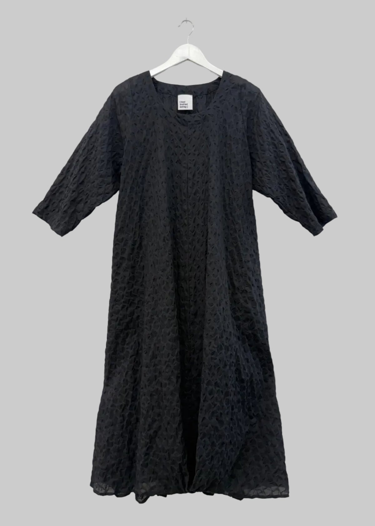 Riley Dress - Seersucker Black