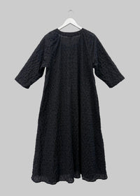 Riley Dress - Seersucker Black