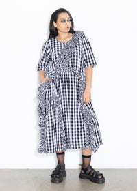 Ruffles Dress - Gingham