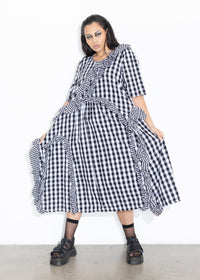 Ruffles Dress - Gingham