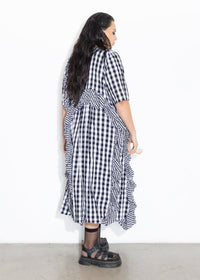 Ruffles Dress - Gingham