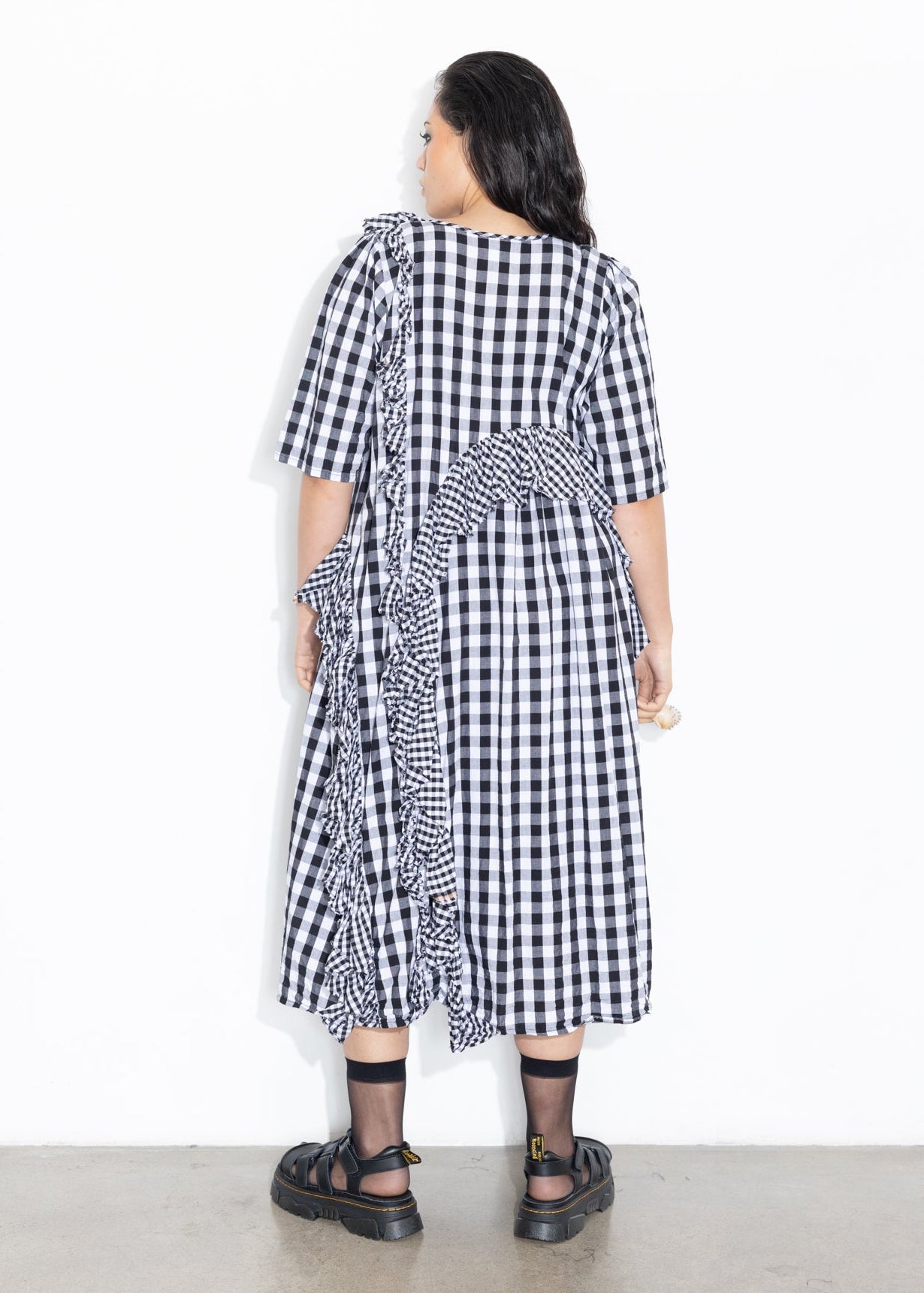 Ruffles Dress - Gingham