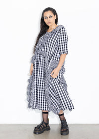 Ruffles Dress - Gingham