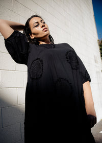Ronnie Dress - Black Embroidery