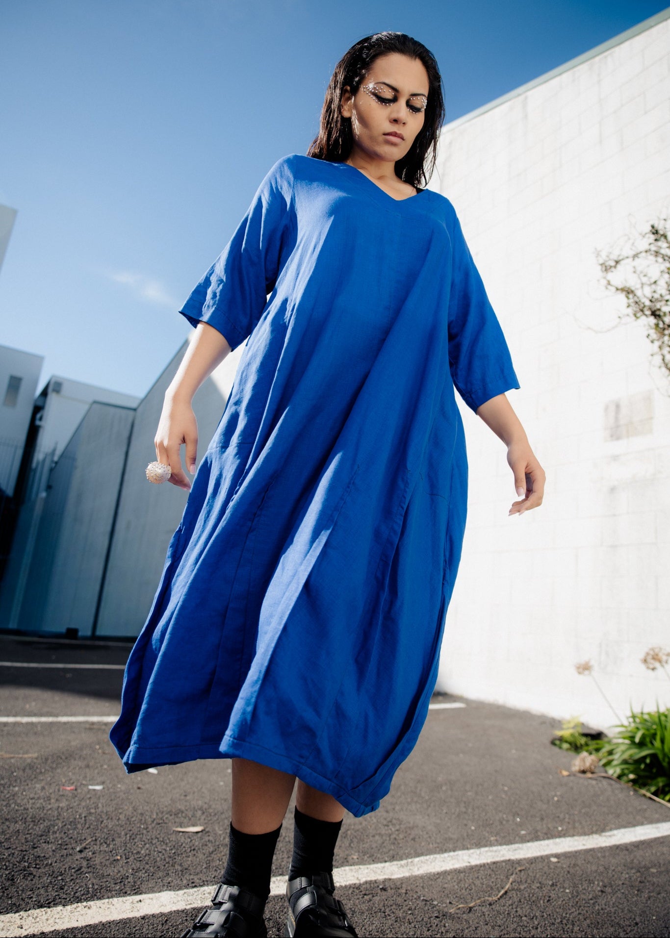 Morgan Dress - Blue