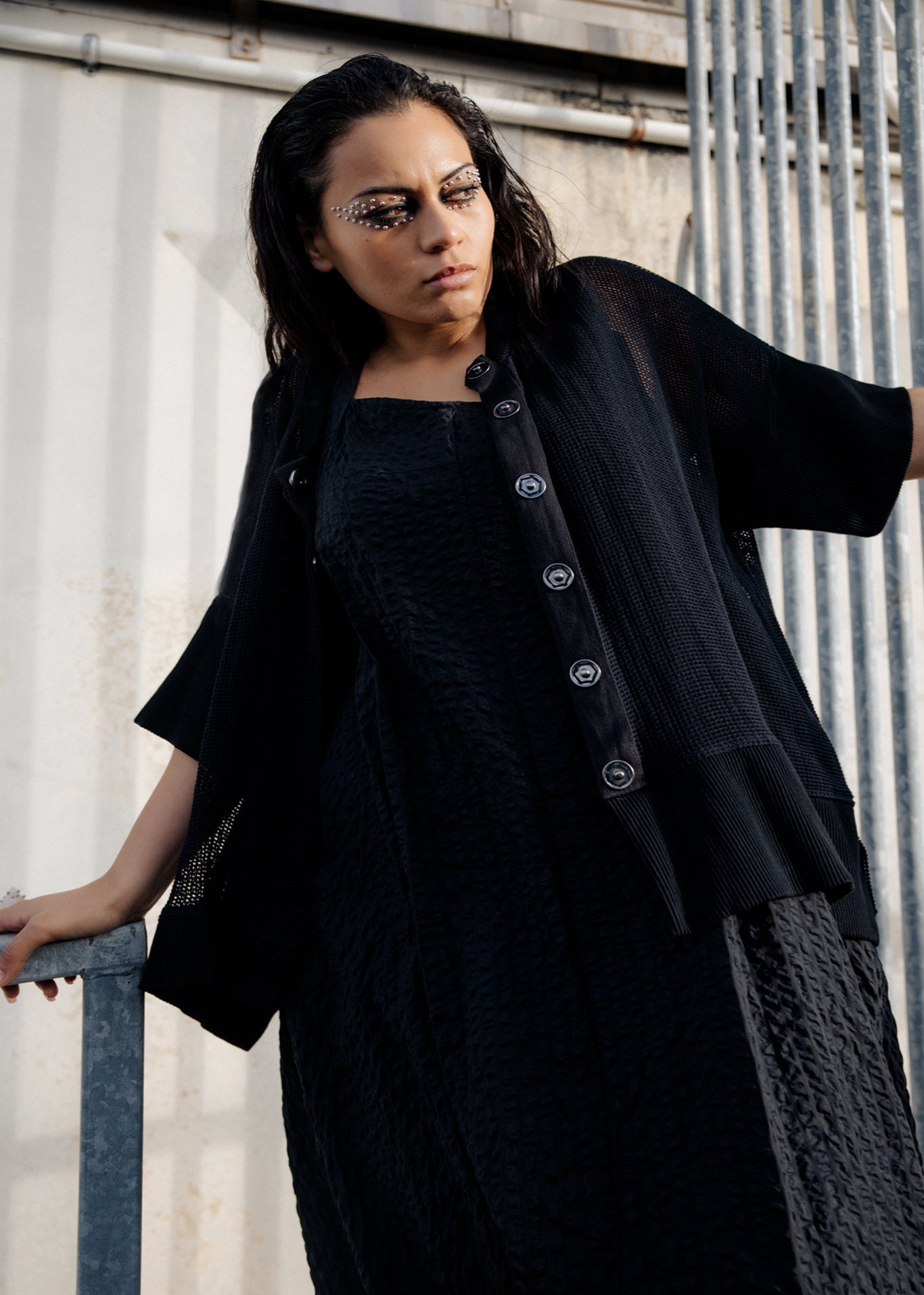 Net Cardi - Black