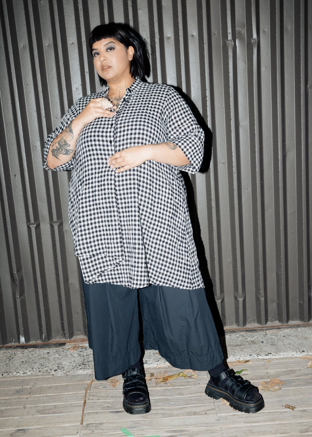 Folds Shirt - Gingham