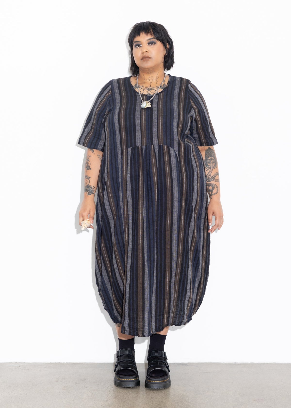 Vault Dress - Weavers Stripe