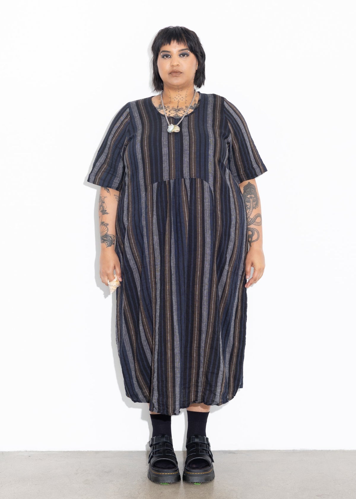 Vault Dress - Weavers Stripe