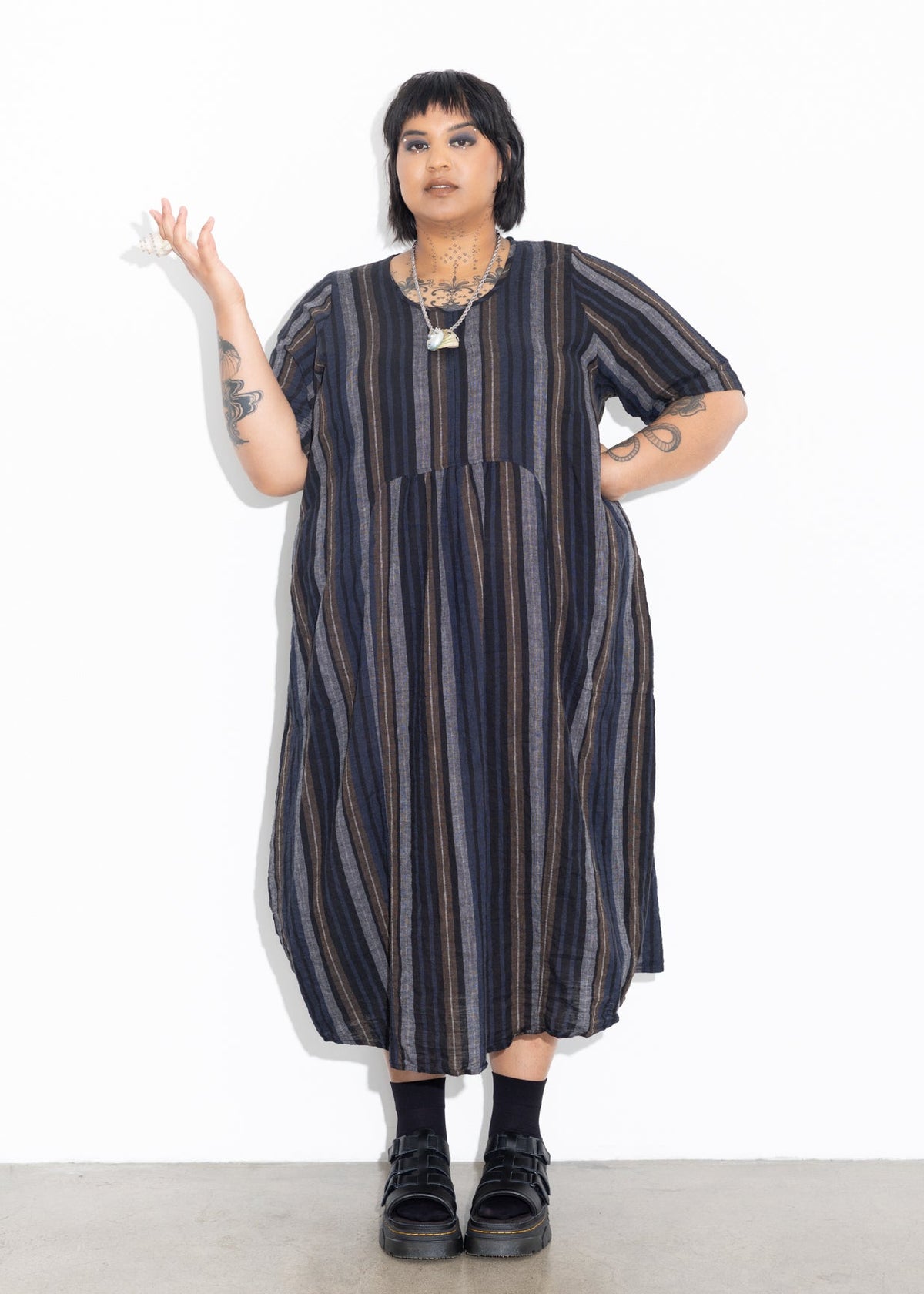 Vault Dress - Weavers Stripe
