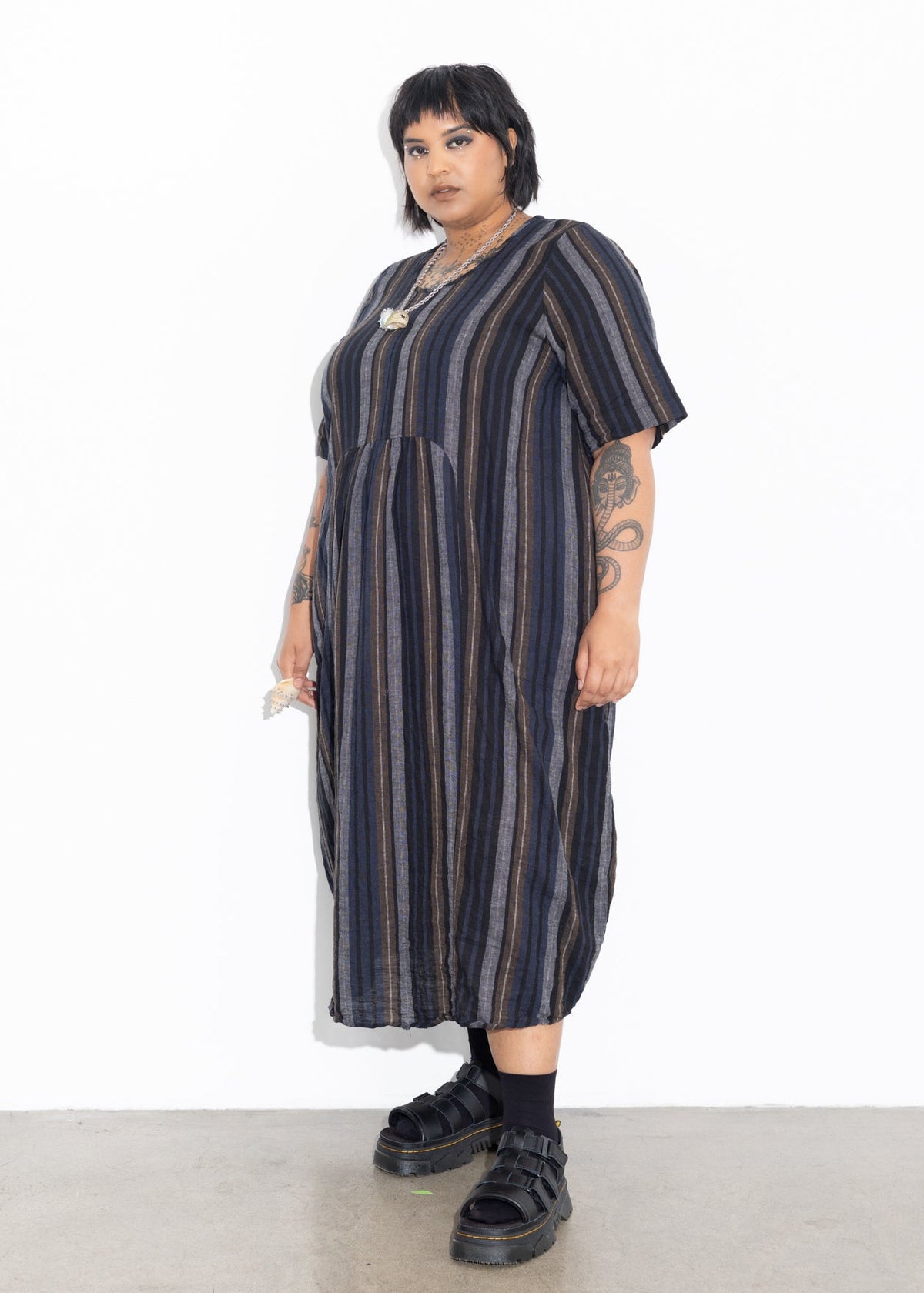 Vault Dress - Weavers Stripe