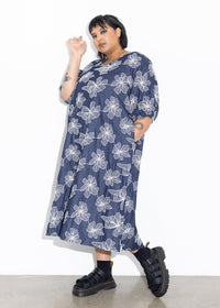 Ronnie Dress - Chambray Embroidery