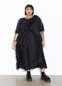 Ruffles Dress - Black