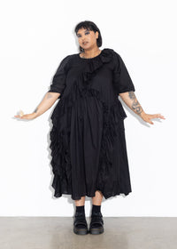 Ruffles Dress - Black