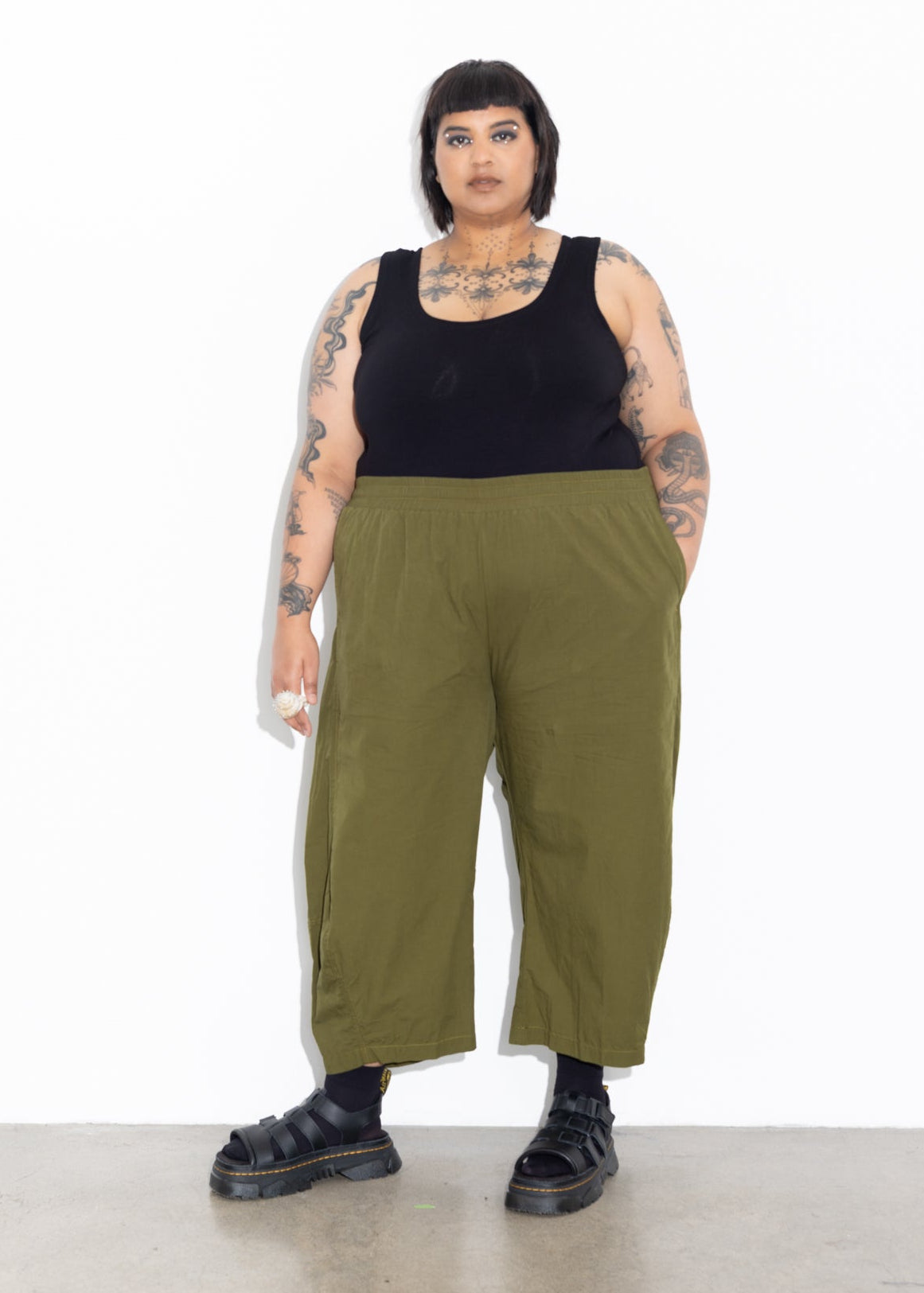 Bell Pant - Olive