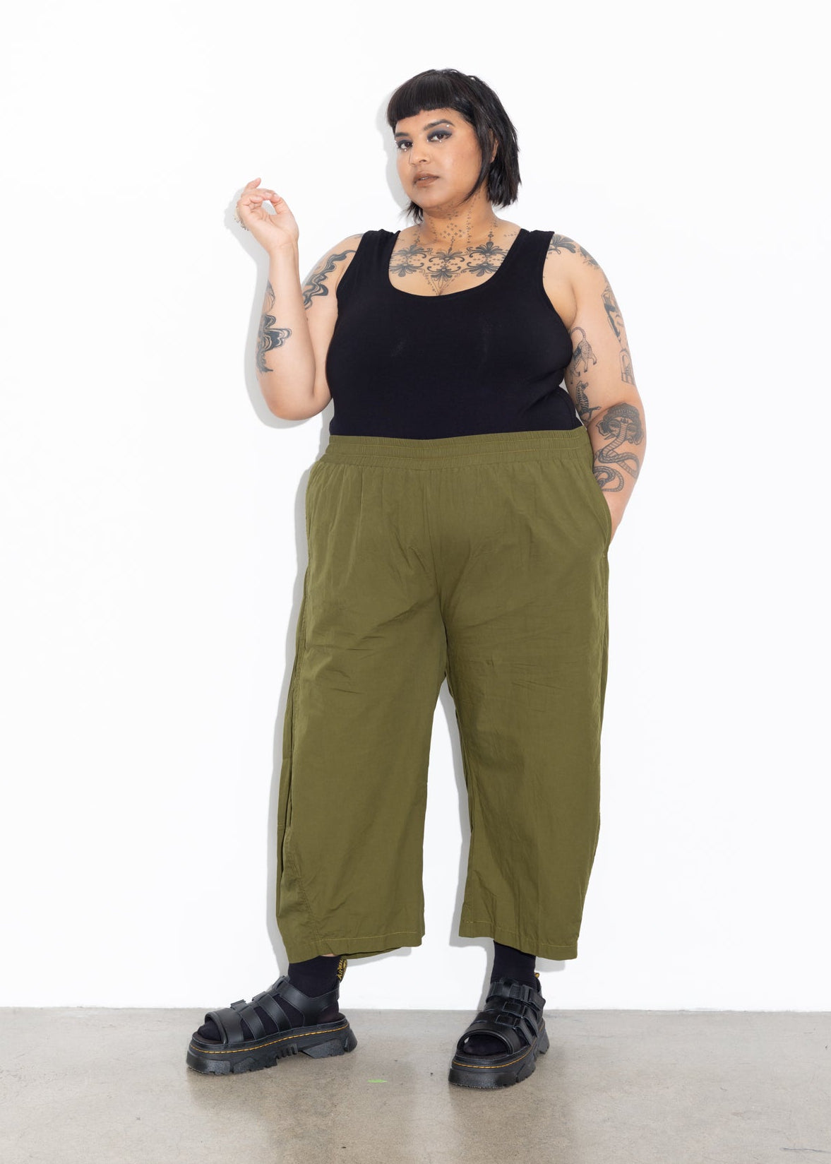 Bell Pant - Olive
