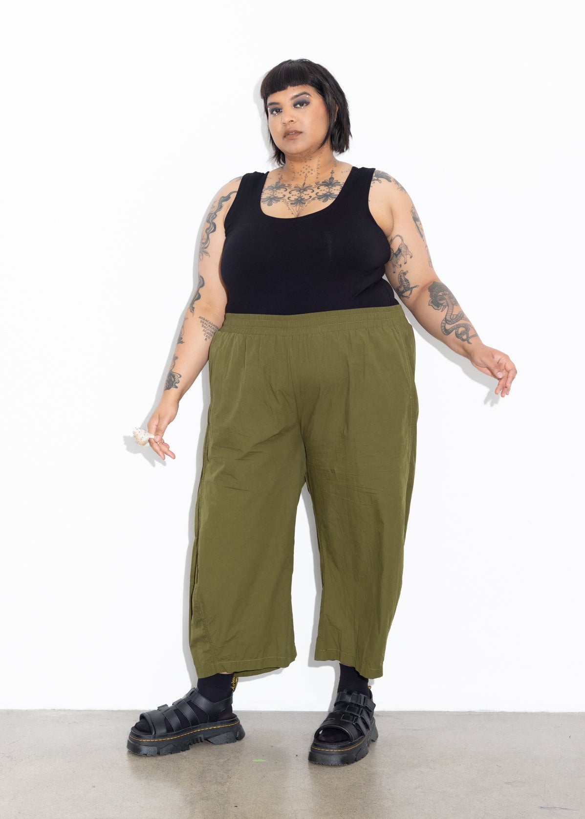 Bell Pant - Olive