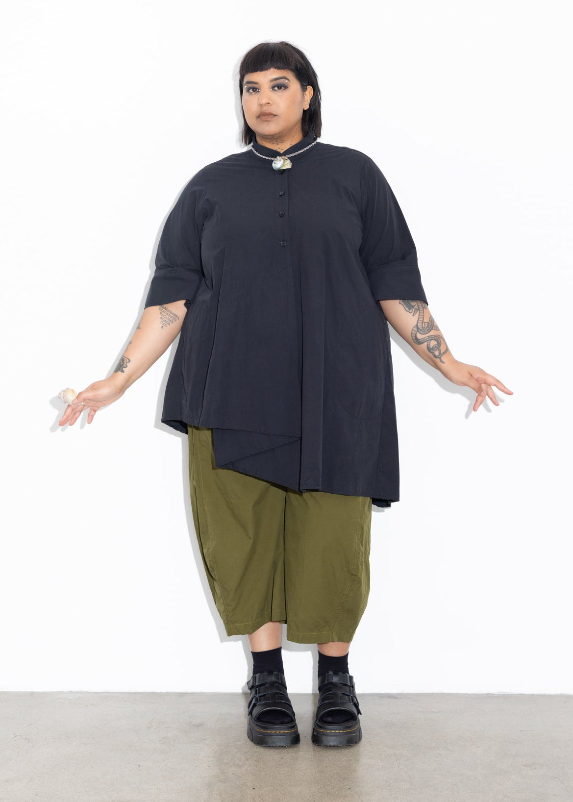 Folds Shirt - Black