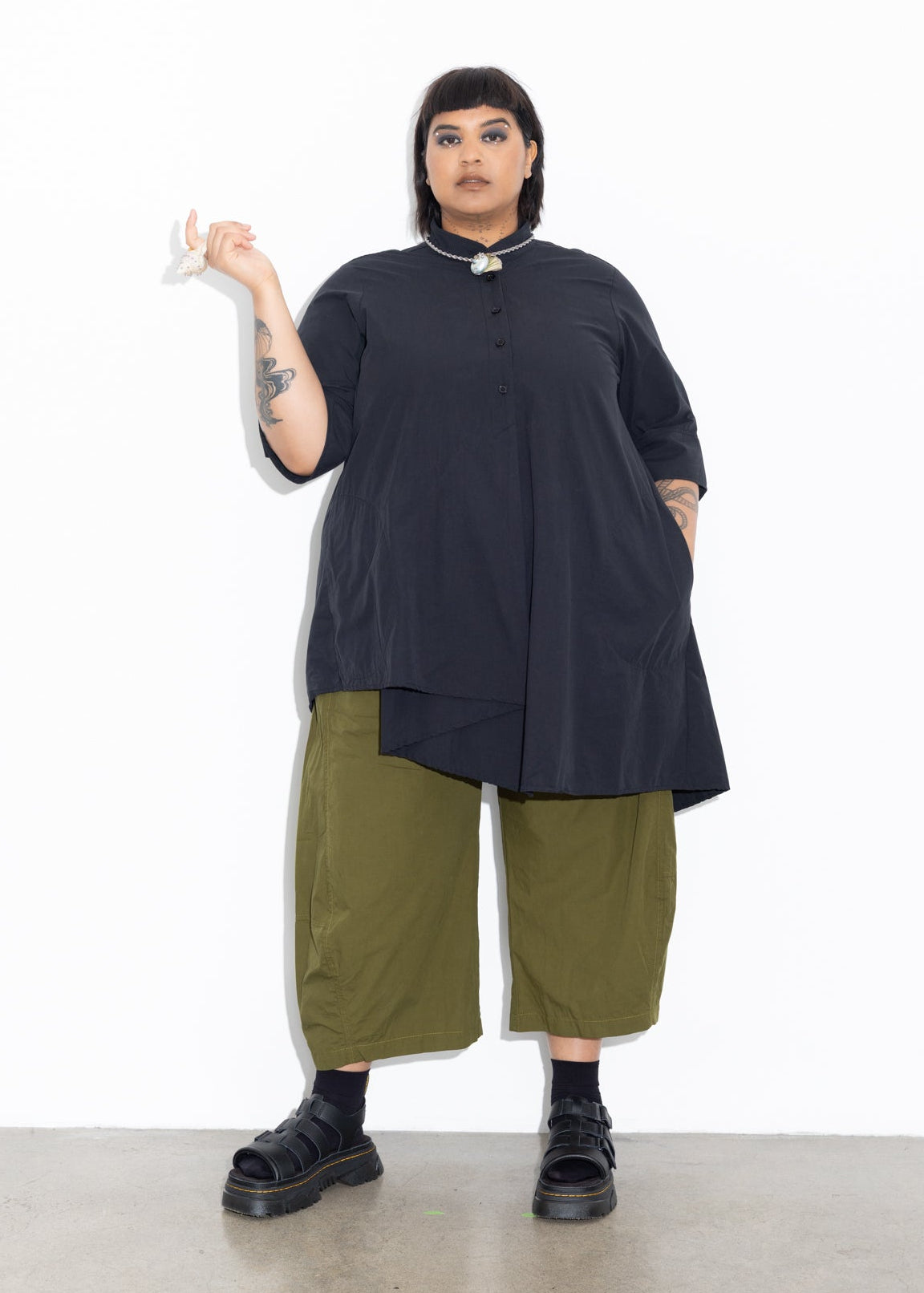 Folds Shirt - Black
