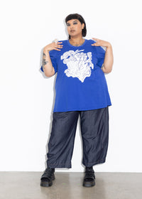 Box Tee - Printed Blue