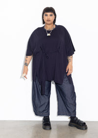 Wrap Tee - Dark Navy