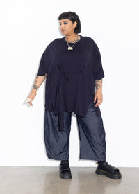 Wrap Tee - Dark Navy