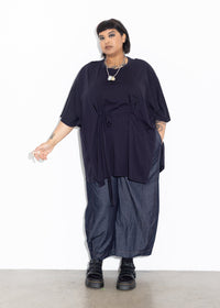 Wrap Tee - Dark Navy
