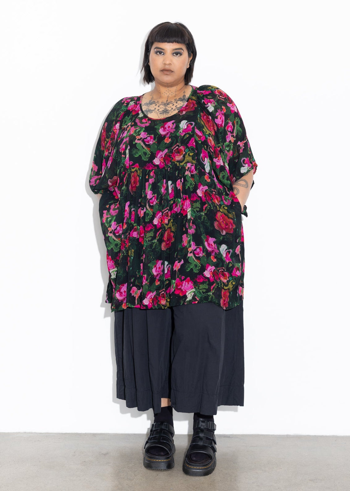 Zoe Top - Floral Study