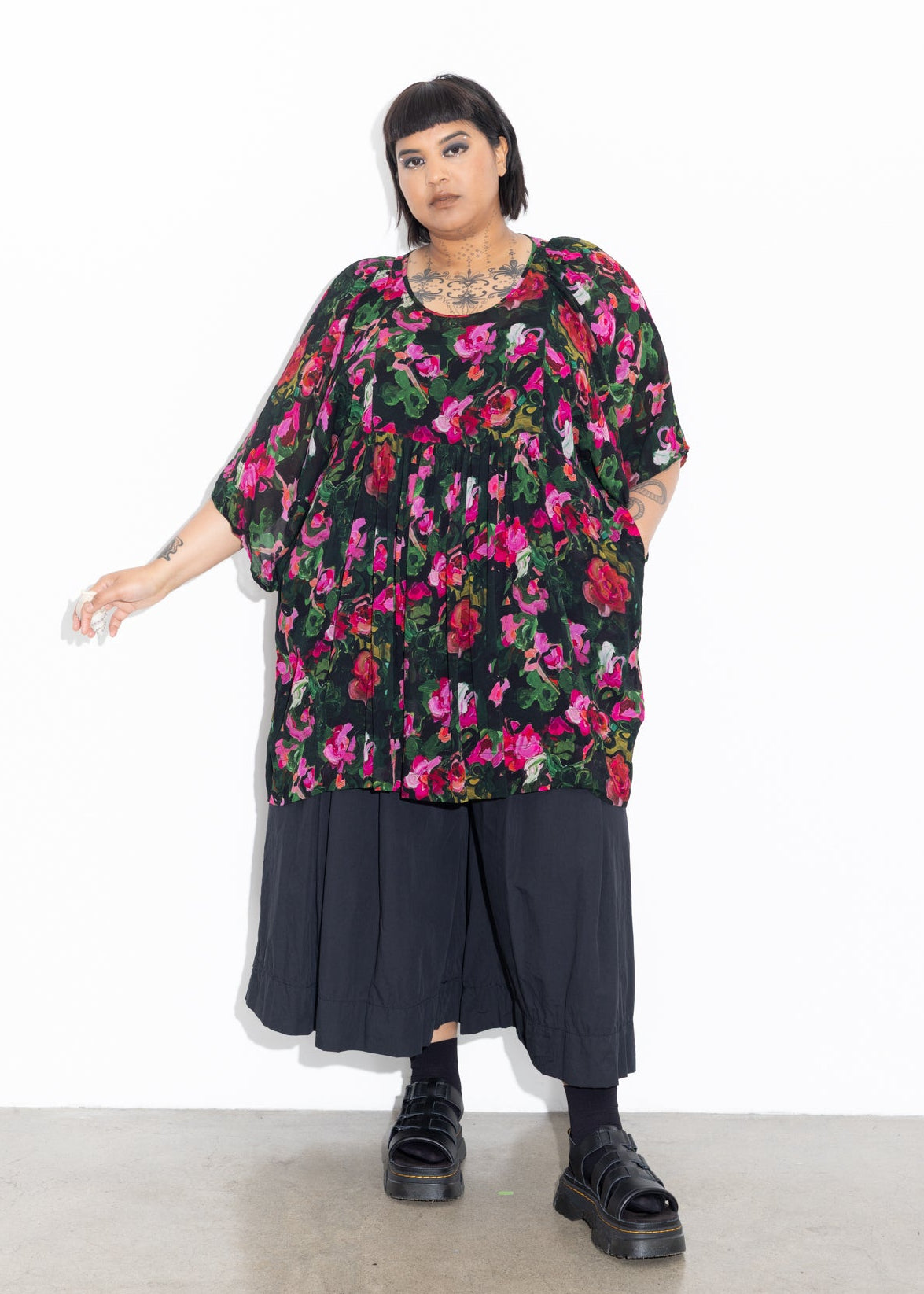 Zoe Top - Floral Study
