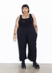 Wide Hem Pant - Black