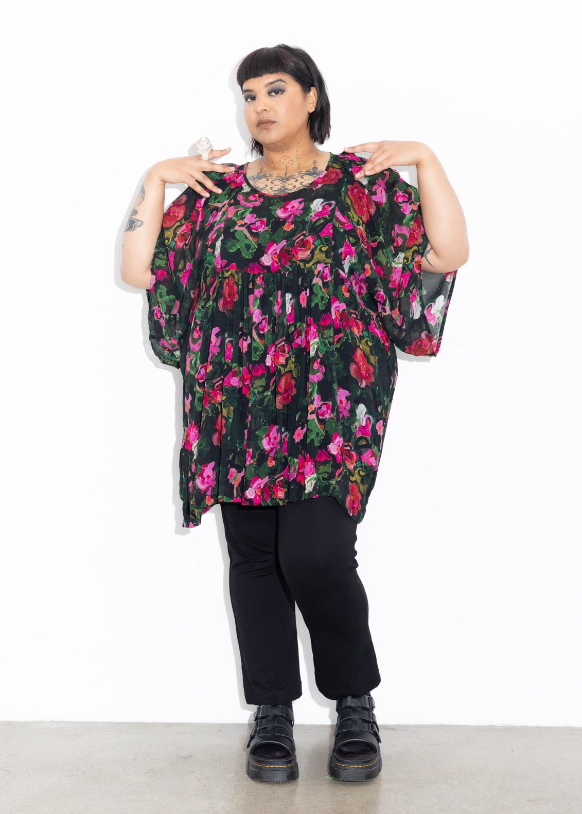 Zoe Top - Floral Study