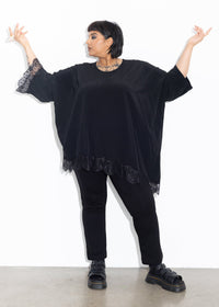Lace Tee - Black