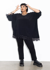 Lace Tee - Black