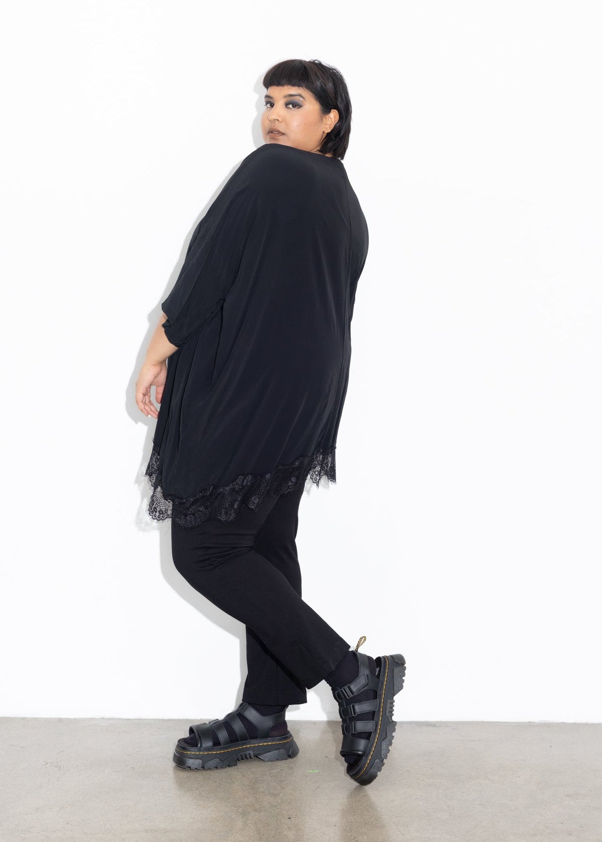 Lace Tee - Black
