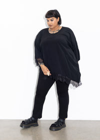 Lace Tee - Black