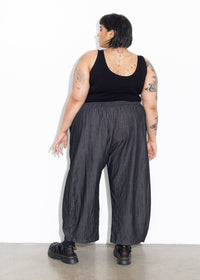 Bell Pant - Black Chambray