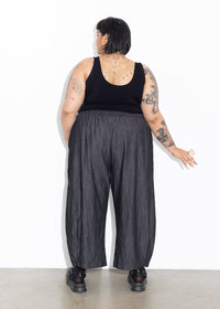 Bell Pant - Black Chambray
