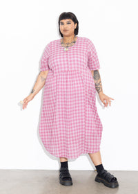 Vault Dress - Pink Check