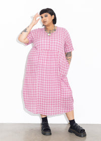 Vault Dress - Pink Check