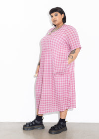 Vault Dress - Pink Check