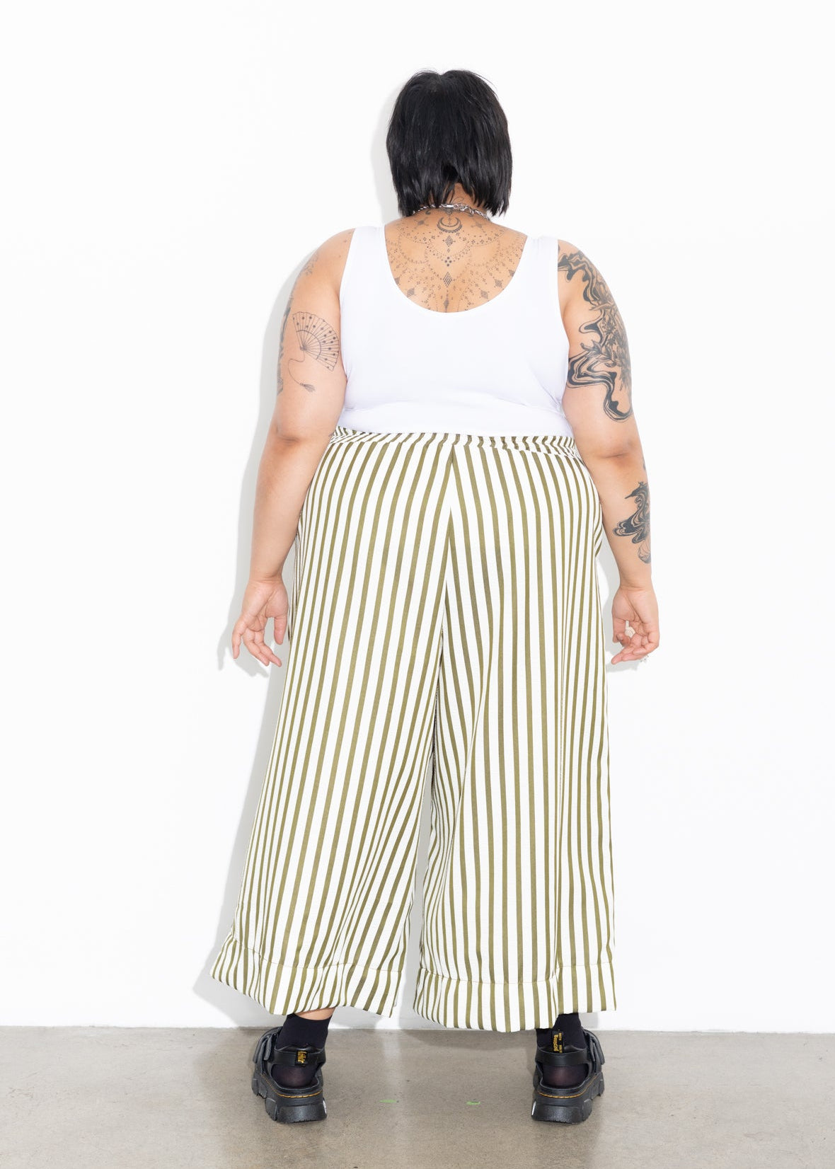 Culotte - Olive Stripe