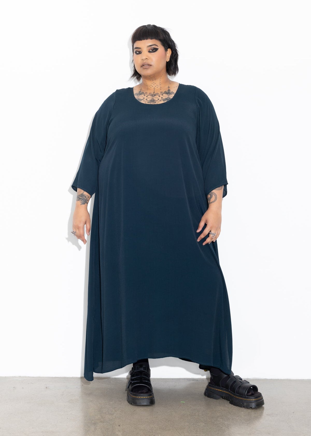 Florence Dress - Moody Blue