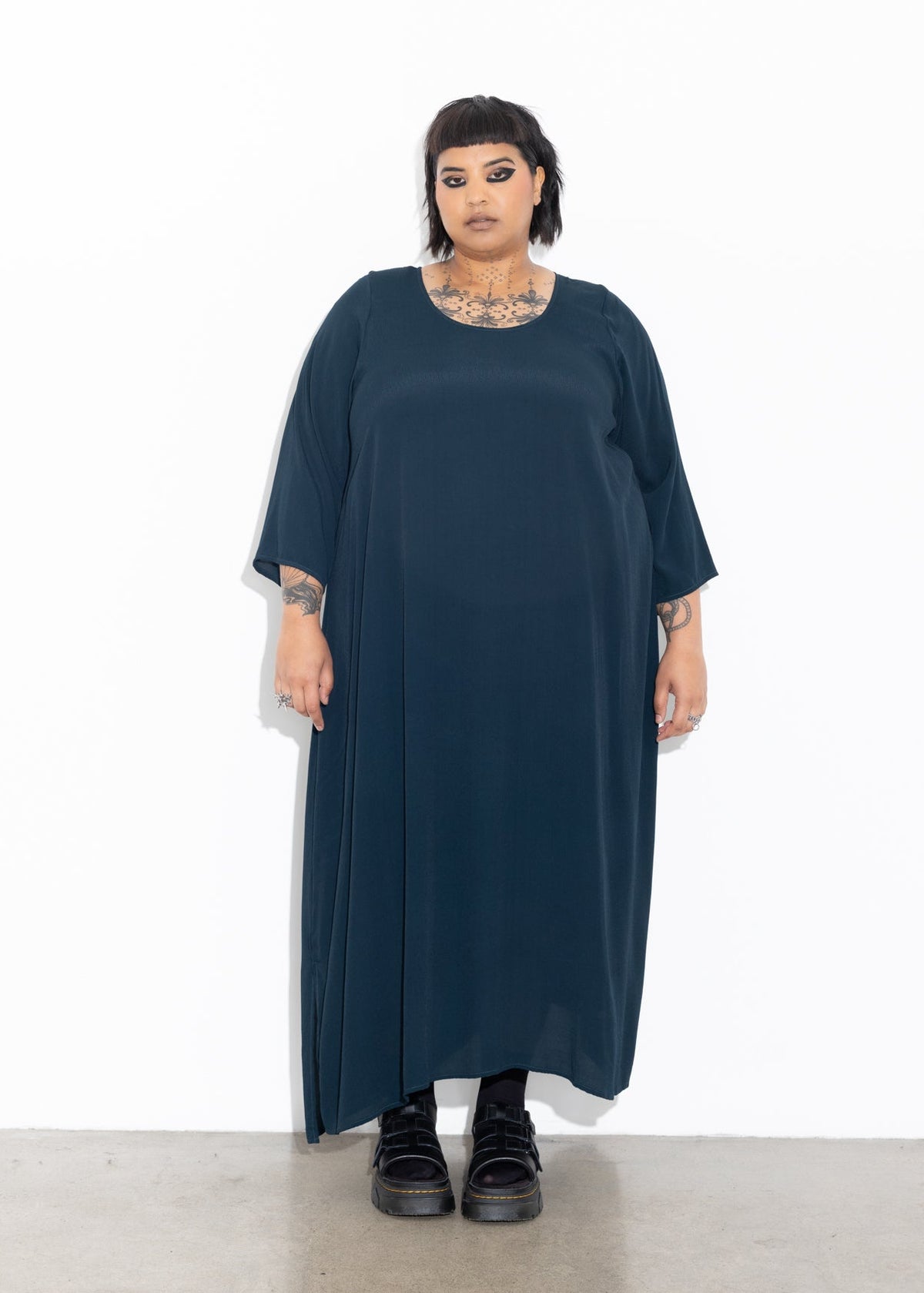 Florence Dress - Moody Blue